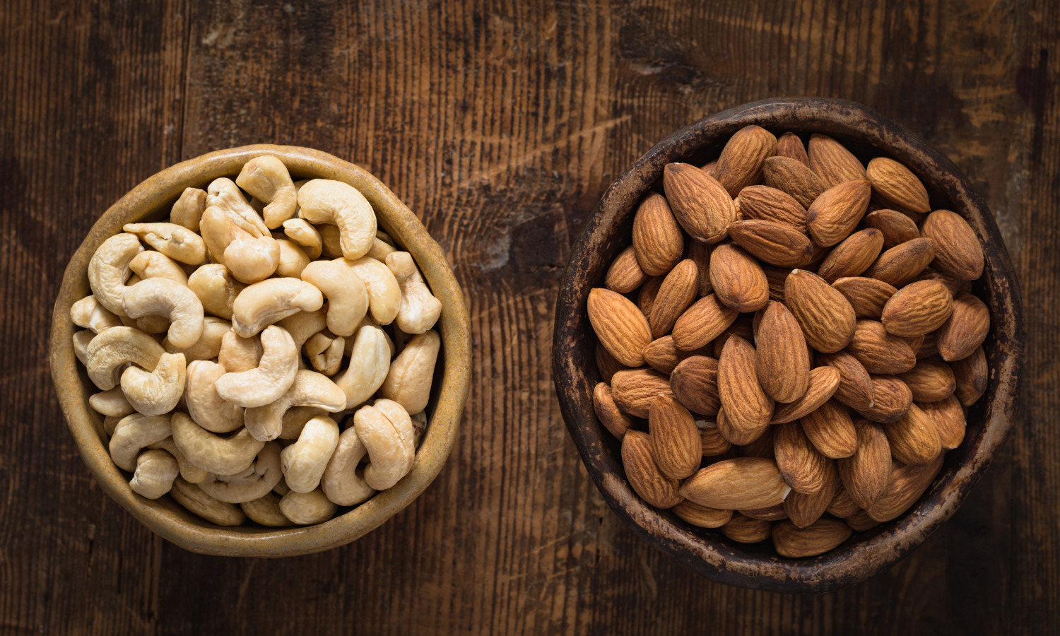 cashews and almonds