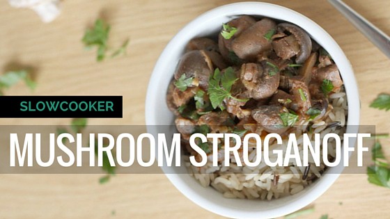 Slow Cooker Mushroom Stroganoff