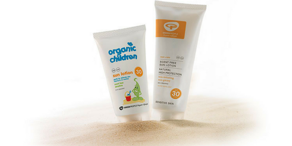 Green People Sun Cream to pack