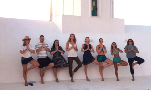 AdventureYogi guests in Santorini - gift voucher