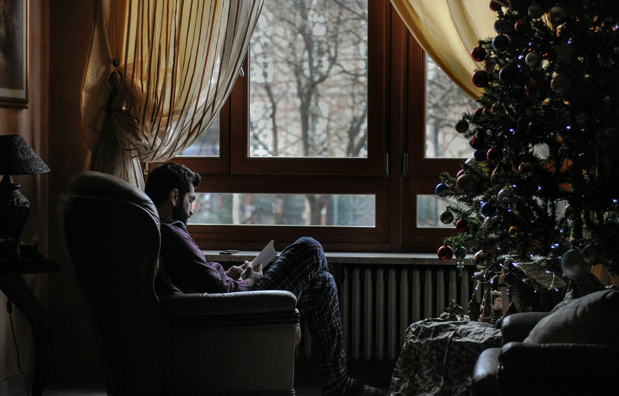 lonely christmas care yoga