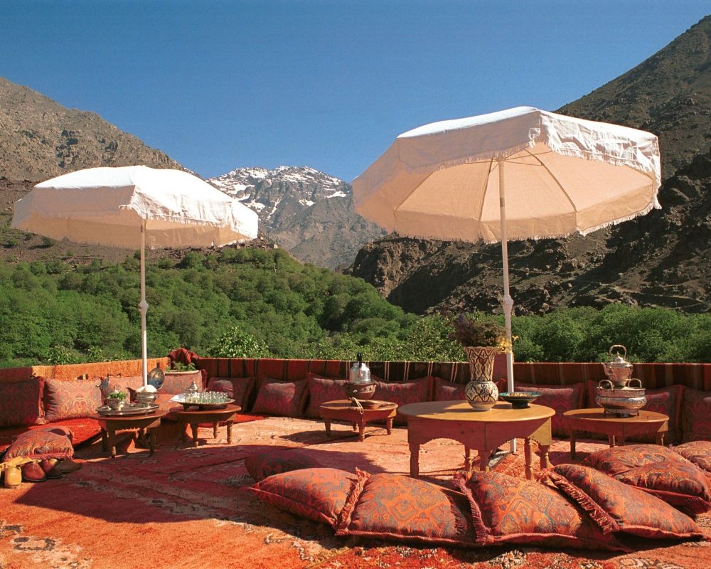 outdoor seating area morocco design