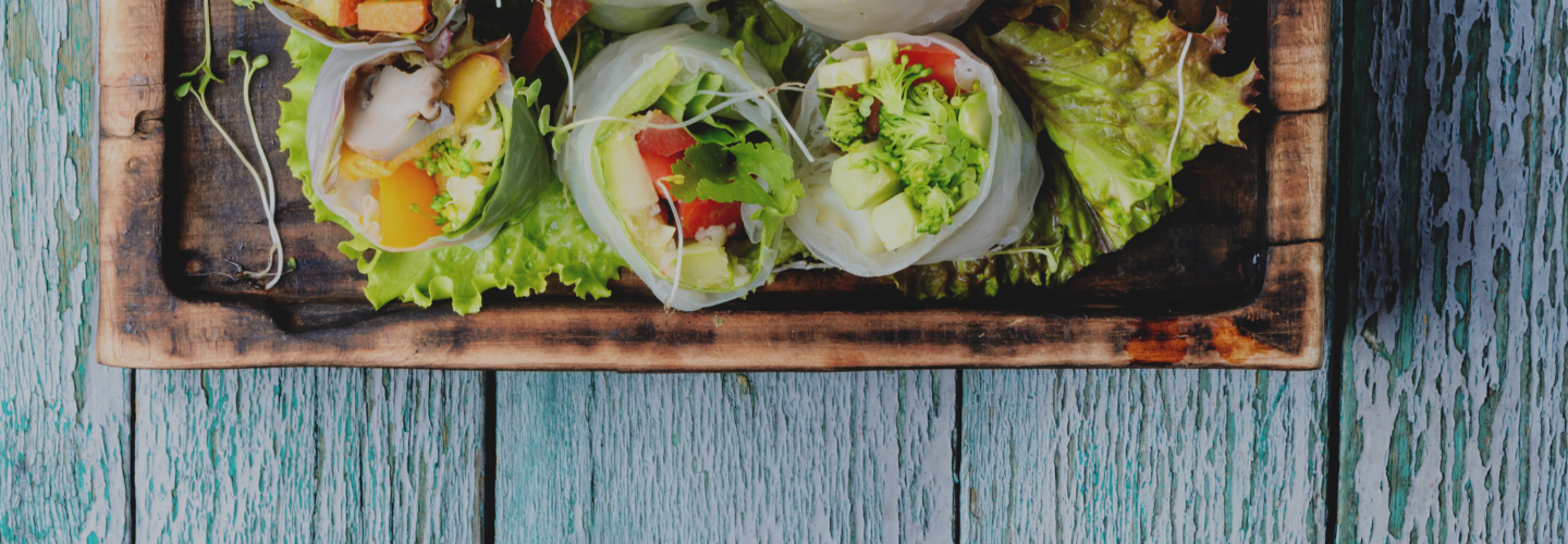 vietnamese spring rolls on table