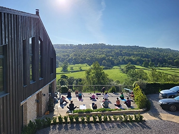 peak district hiking yoga holiday