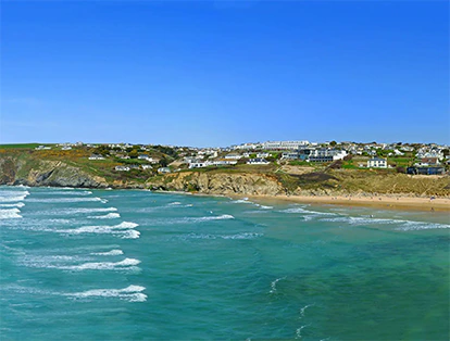 beach cornwall new year yoga retreat