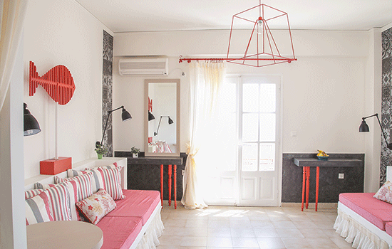 red living aea santorini yoga holiday