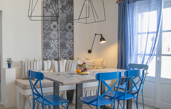 kitchen dining area santorini