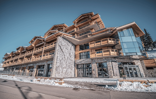 apartment building outside la rosiere