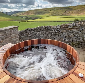 hot tub and views